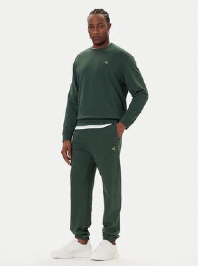 Calvin Klein Jeans Spodnie dresowe LV04RD241G Zielony Regular Fit