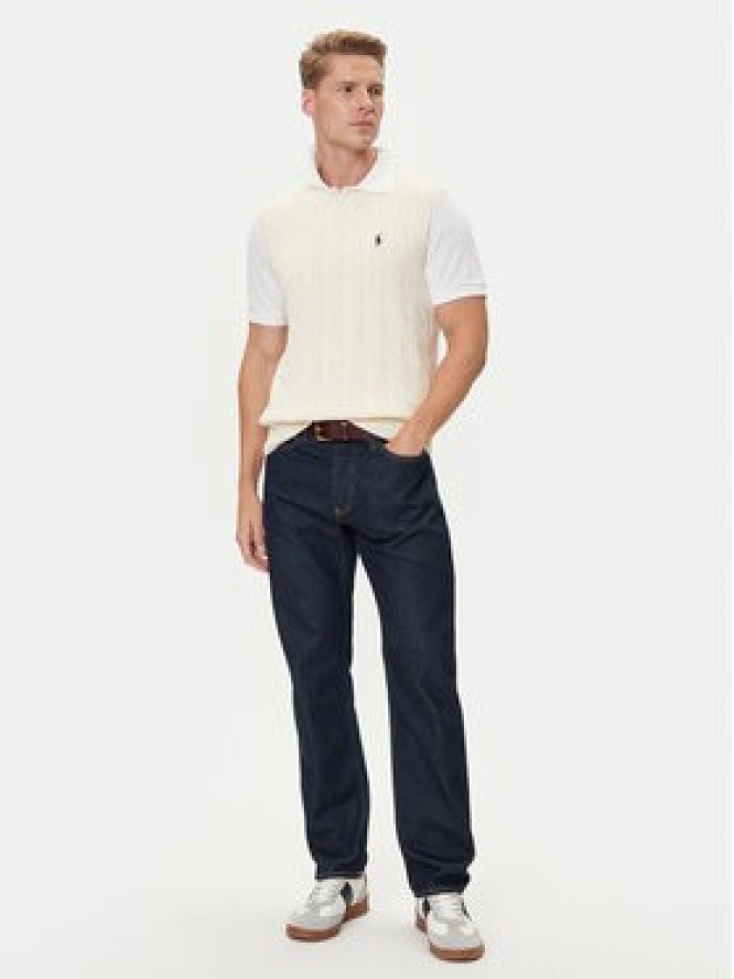 Polo Ralph Lauren Sweter 710979113003 Écru Regular Fit