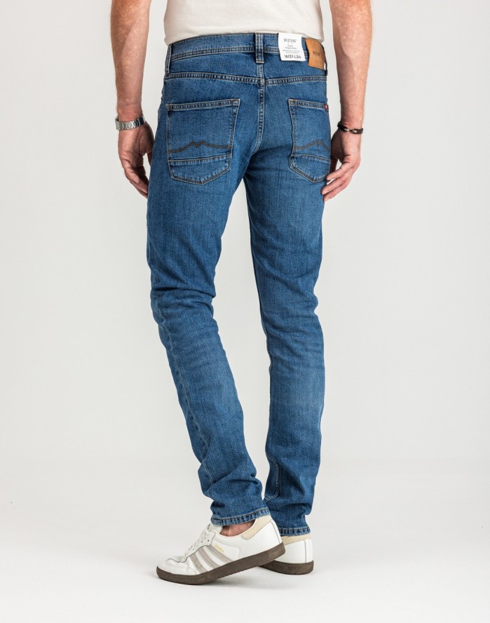 MUSTANG VEGAS SLIM MĘSKIE SPODNIE JEANSOWE JEANSY DŻINSY DENIM BLUE 1015350 5000 682