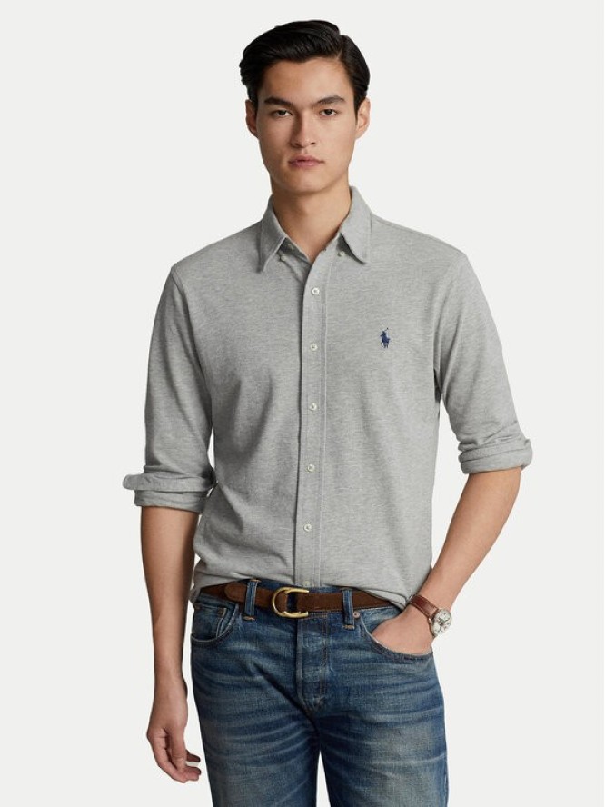 Polo Ralph Lauren Koszula 710654408 Szary Regular Fit