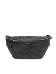 Calvin Klein Nerka Emblem Emboss Waistbag LV04D3205G Czarny