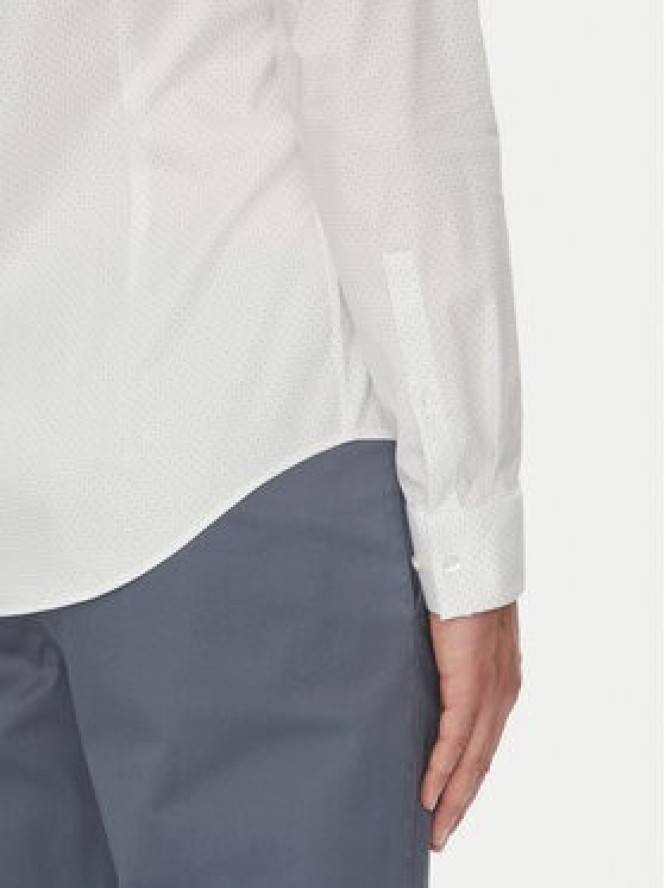 Calvin Klein Koszula LV019EU005 Biały Slim Fit
