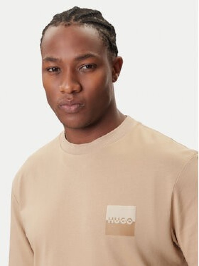 HUGO T-Shirt Dusplito 50542816 Beżowy Relaxed Fit