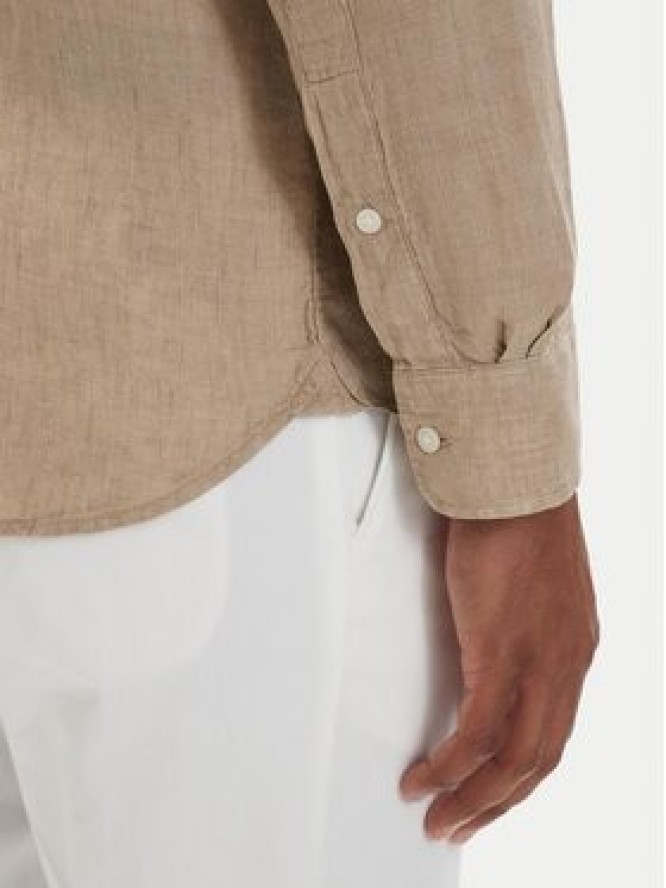 Tommy Hilfiger Koszula MW0MW41530 Beżowy ciemny Regular Fit