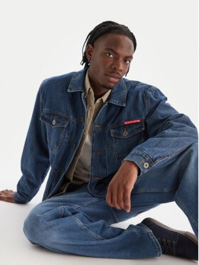 Quiksilver Kurtka jeansowa All Ride Denim Jkt EQYJK04177 Niebieski Regular Fit