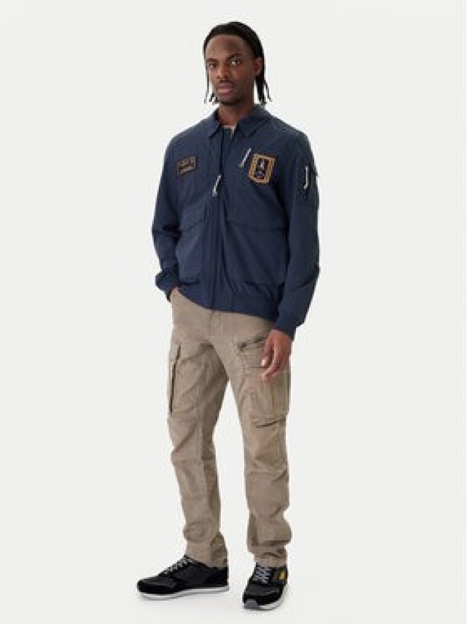 Aeronautica Militare Kurtka bomber 261AB3049UCT04290 Granatowy Regular Fit