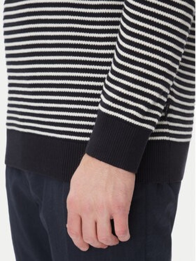 Bugatti Sweter 7400 75513C Granatowy Regular Fit