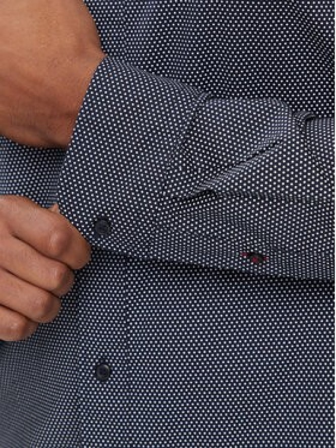 Tommy Hilfiger Koszula Mini Geo MW0MW25036 Granatowy Regular Fit