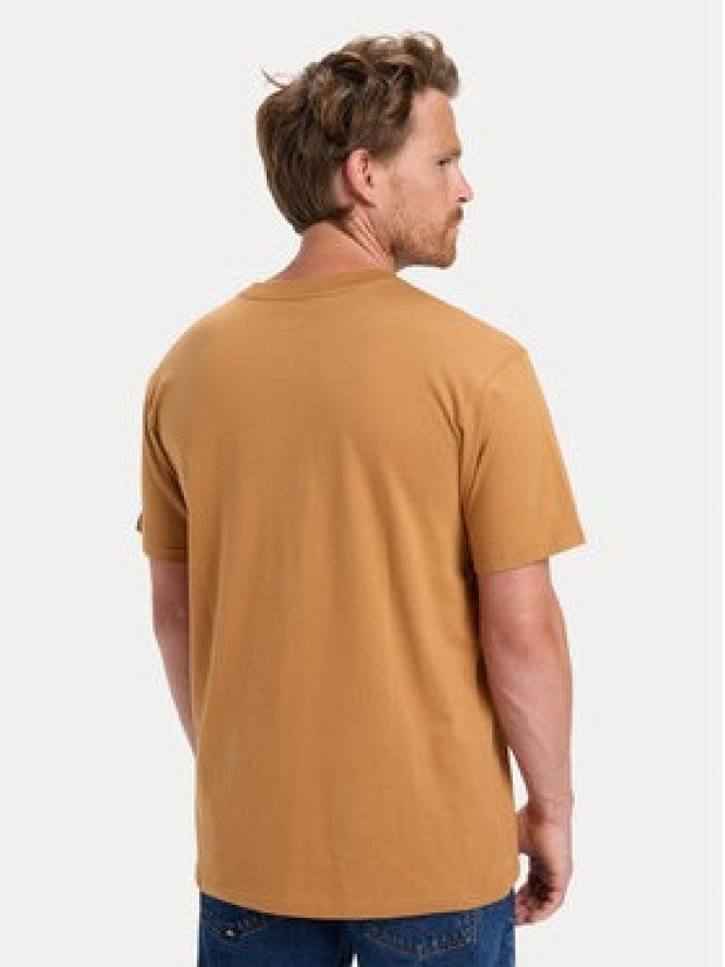 Quiksilver T-Shirt Anchor EQYZT08178 Beżowy Regular Fit