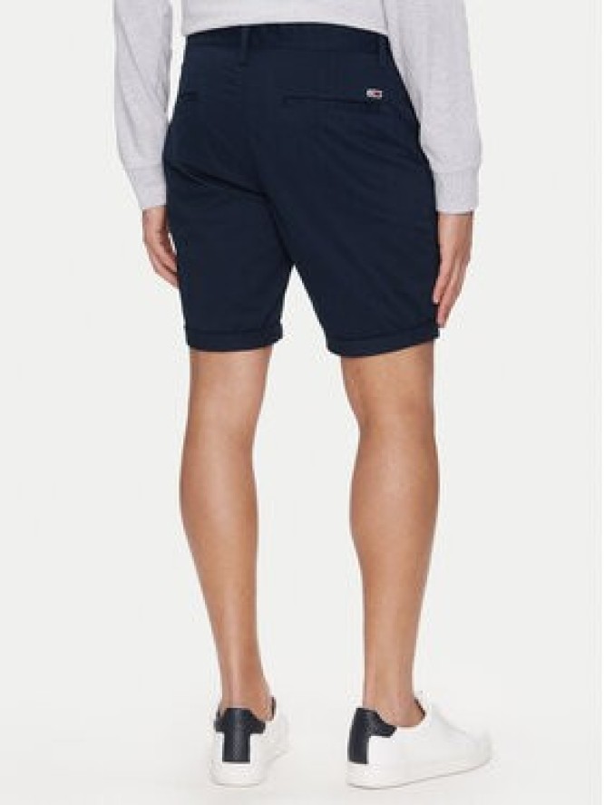 Tommy Jeans Szorty materiałowe Scanton DM0DM21950 Granatowy Slim Fit