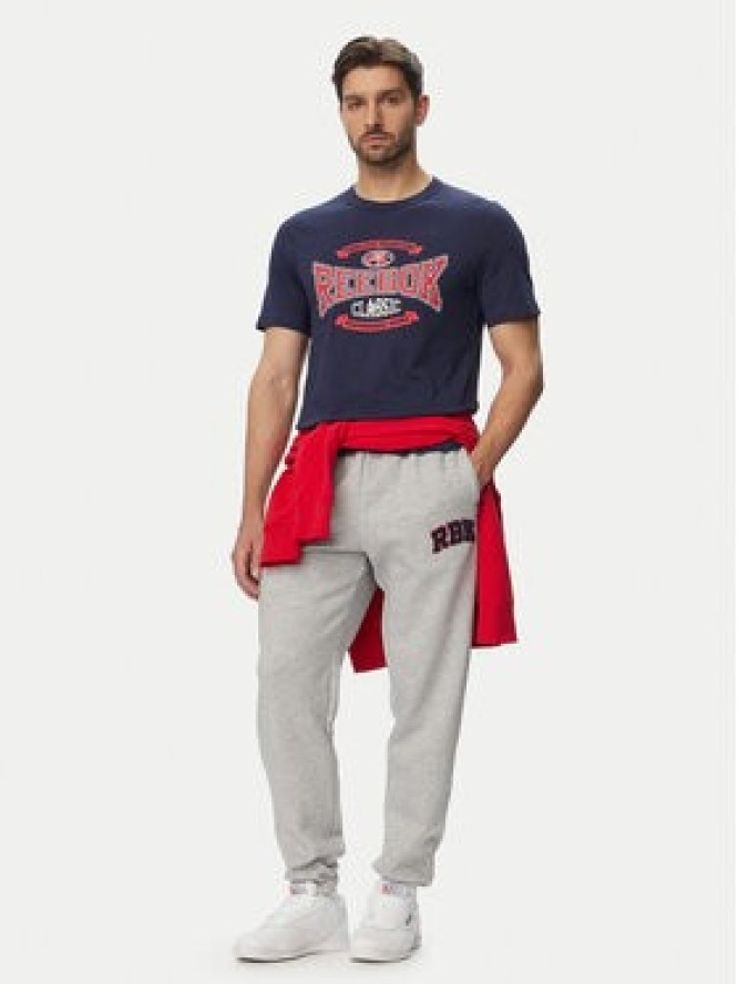 Reebok T-Shirt 100220202 Granatowy Relaxed Fit