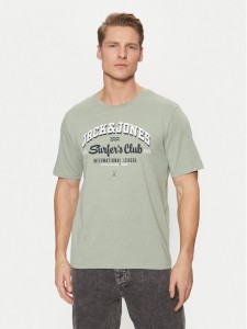 Jack & Jones T-Shirt Logo 12268267 Zielony Standard Fit