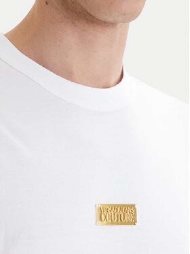 Versace Jeans Couture T-Shirt 80GAHT05 CJ00T Biały Regular Fit