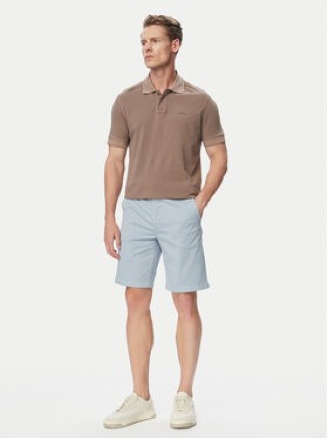 BOSS Szorty materiałowe 50536723 Niebieski jasny Slim Fit
