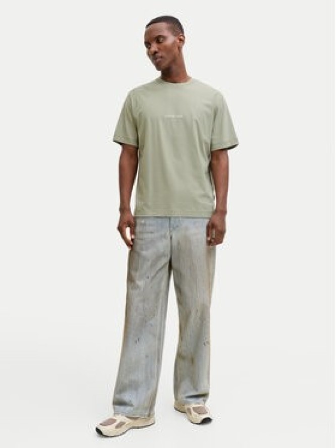 Jack & Jones T-Shirt Norrebro Emb 12282892 Zielony Regular Fit