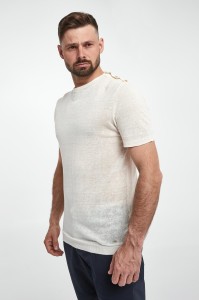 T-shirt męski lniany LIU JO