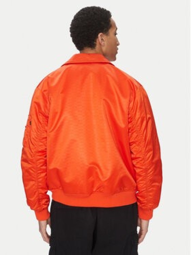 Alpha Industries Kurtka bomber Coach Logo 156145 Pomarańczowy Regular Fit