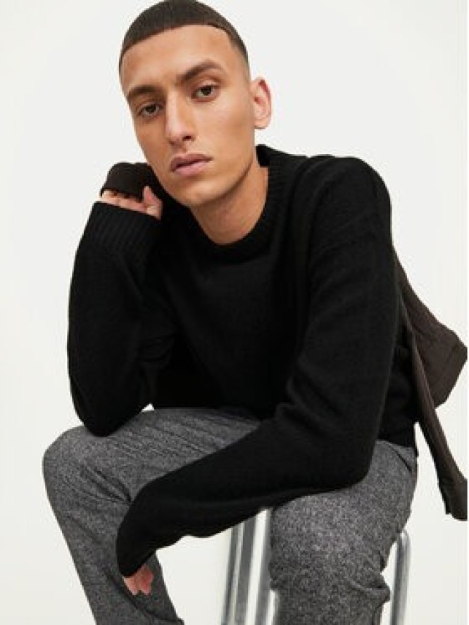 Jack & Jones Sweter Rollie 12215468 Czarny Relaxed Fit