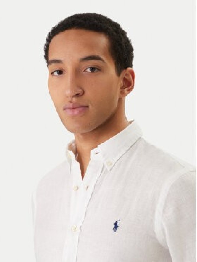 Polo Ralph Lauren Koszula 710968915505 Biały Slim Fit