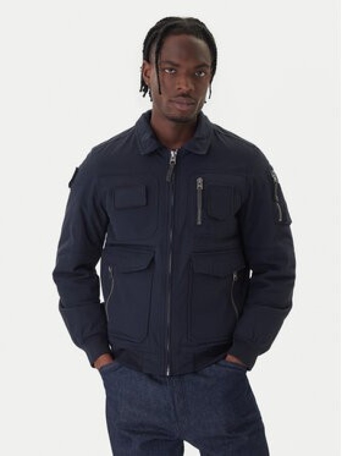 Aeronautica Militare Kurtka bomber 252AB3024UCT03151 Granatowy Regular Fit