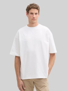 Męska Koszulka Tom Tailor Oversized Boxy T-shirt White 1035912 20000