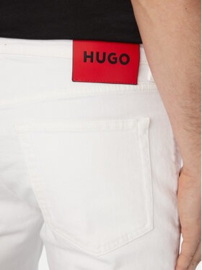HUGO Jeansy Hugo 734 50556044 Biały Extra Slim Fit