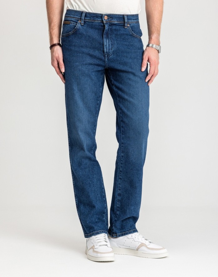 WRANGLER MĘSKIE SPODNIE JEANSOWE JEANSY DŻINSY TEXAS THE ROCK W1218450X 112335241
