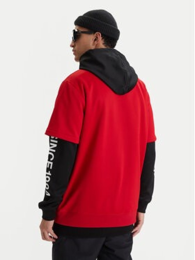 DC Shoes Bluza Dryden ADYFT03411 Czerwony Regular Fit