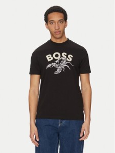 BOSS T-Shirt Te_Bossfish 50539196 Czarny Regular Fit
