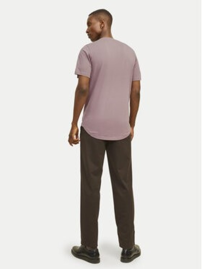 Jack & Jones T-Shirt Jjenoa 12113648 Różowy Long Line Fit