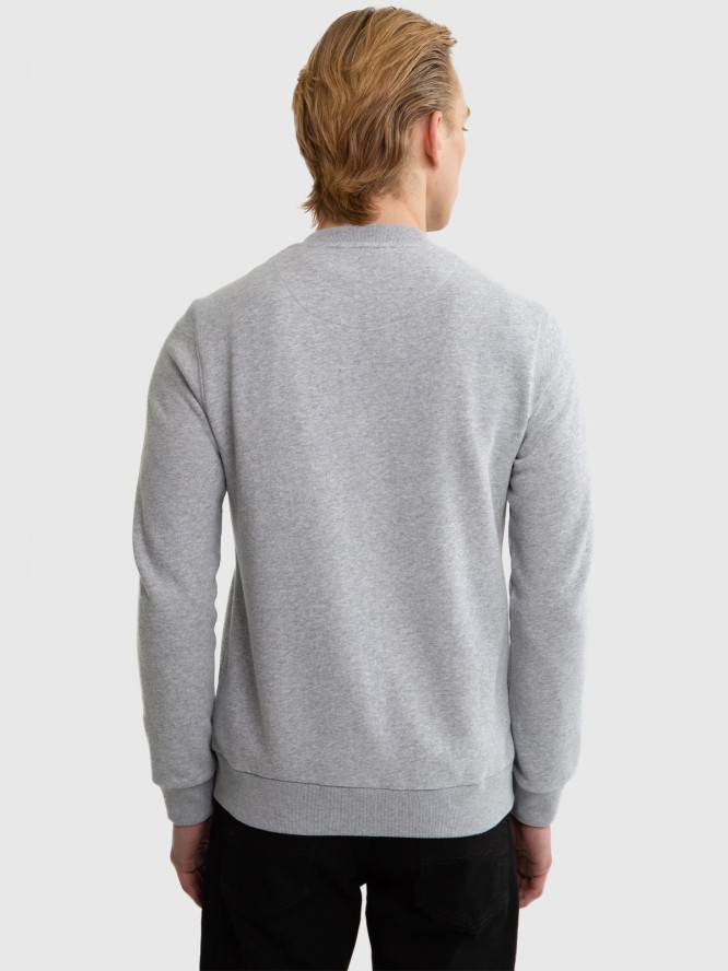 Bluza męska rozpinana ze stójką szara Raiden 901