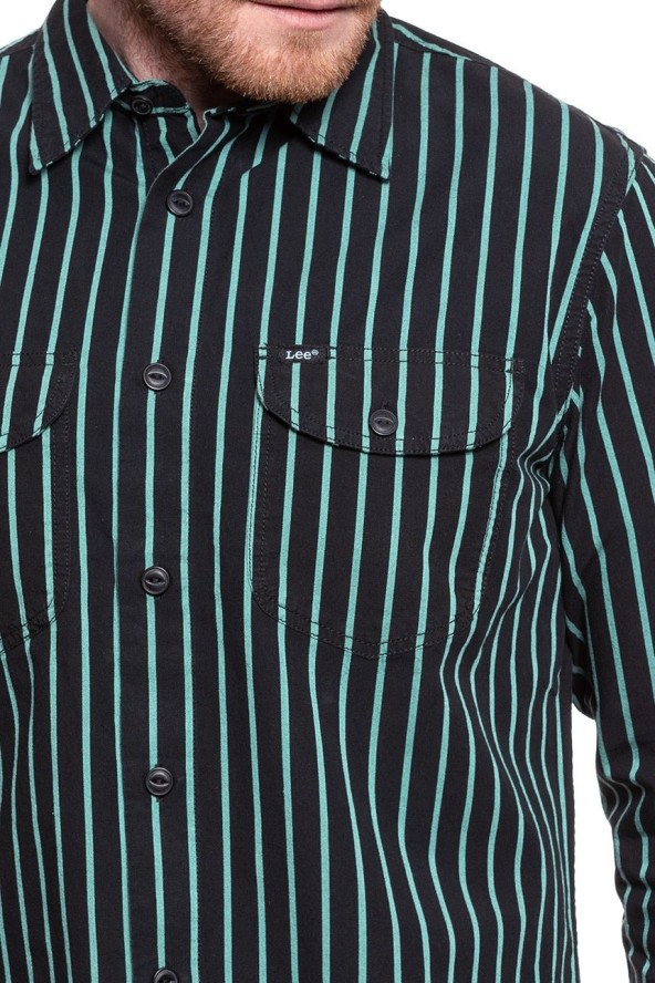 LEE LEE WORKER SHIRT BLACK L68HBG01 112117113