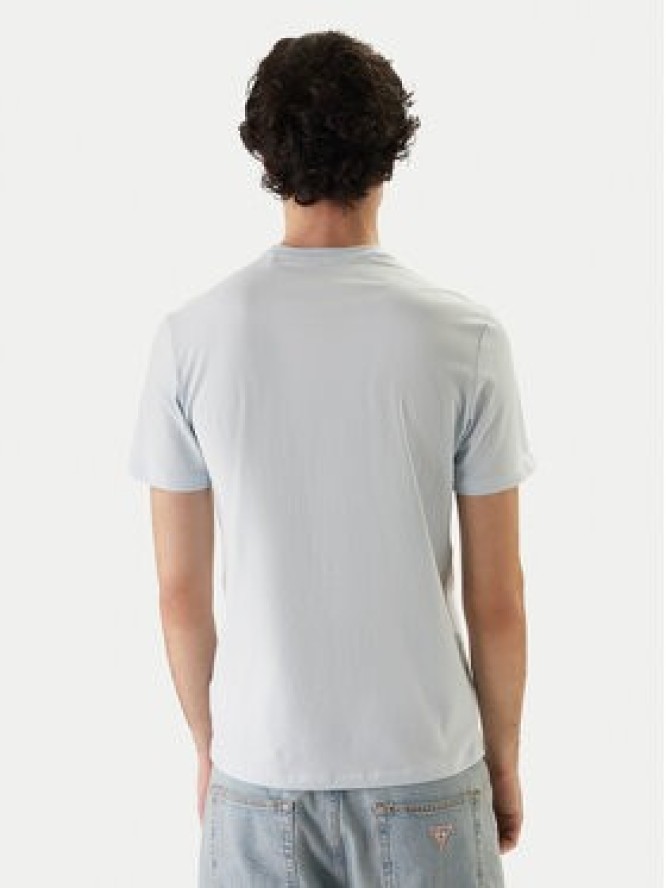 Guess T-Shirt M6GI11 K2992 Błękitny Slim Fit