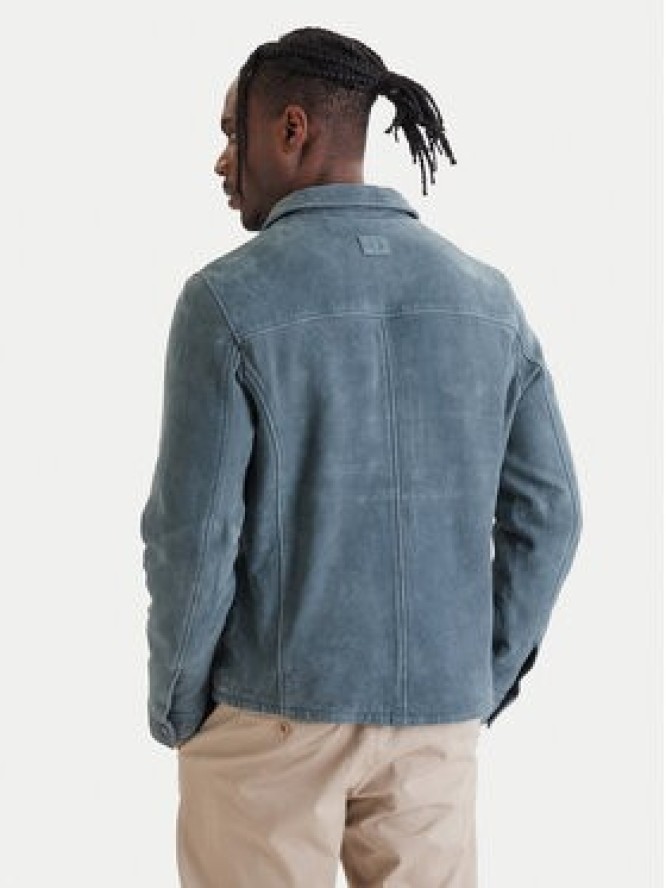 Milestone Kurtka skórzana Valerio 612205 60790 Niebieski Regular Fit