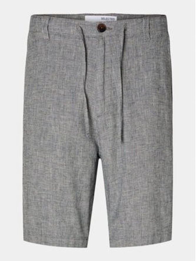Selected Homme Szorty materiałowe Slhregular-Brody 16087638 Szary Regular Fit