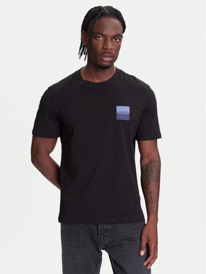 HUGO T-Shirt Dapusi 50544458 Czarny Regular Fit