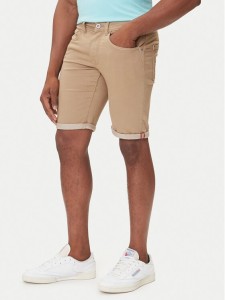 Petrol Industries Szorty jeansowe M-ROS-SHO005 Beżowy Slim Fit