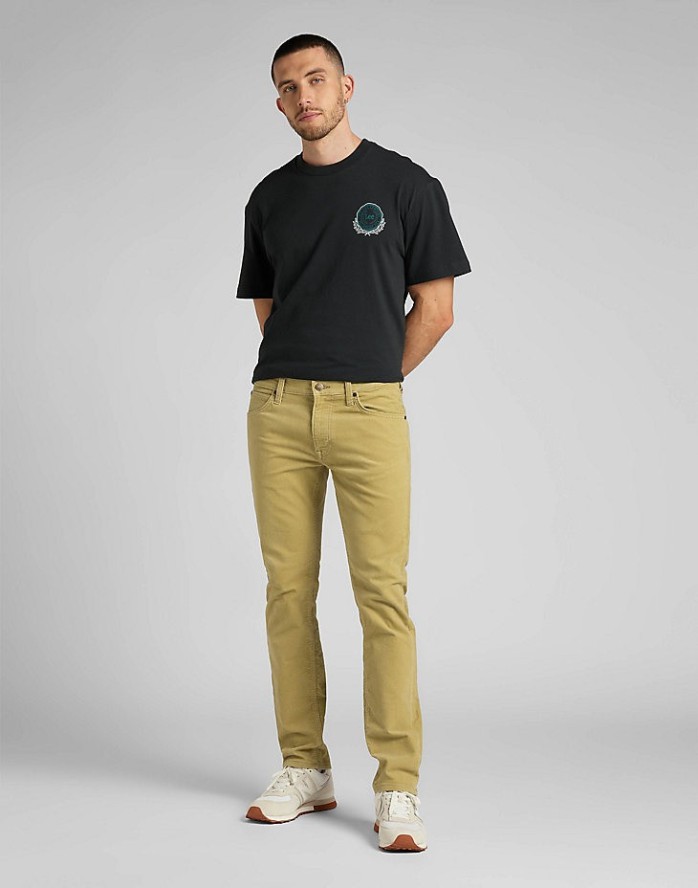 MĘSKIE SPODNIE LEE DAREN ZIP FLY SAND L707AX73 112321598