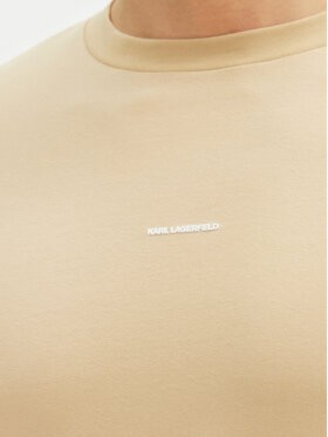 KARL LAGERFELD T-Shirt 755030 552235 Beżowy Regular Fit