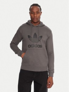 adidas Bluza adicolor Classics Trefoil JY3765 Szary Regular Fit