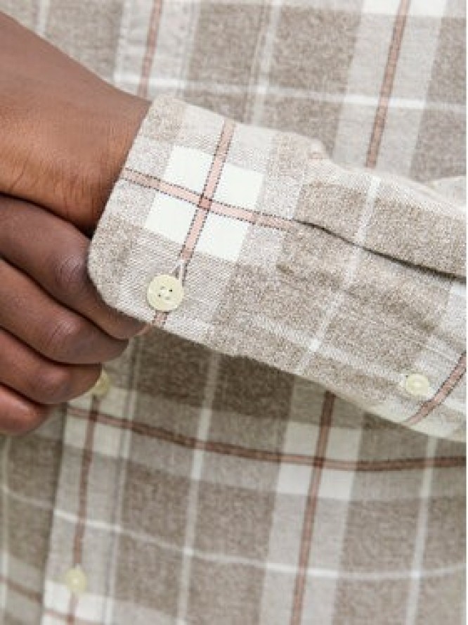 Jack & Jones Koszula Blubrook 12282354 Beżowy Regular Fit