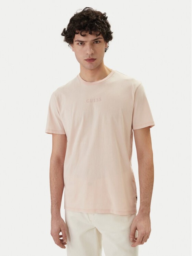 Guess T-Shirt M6GI27 K3249 Różowy Regular Fit