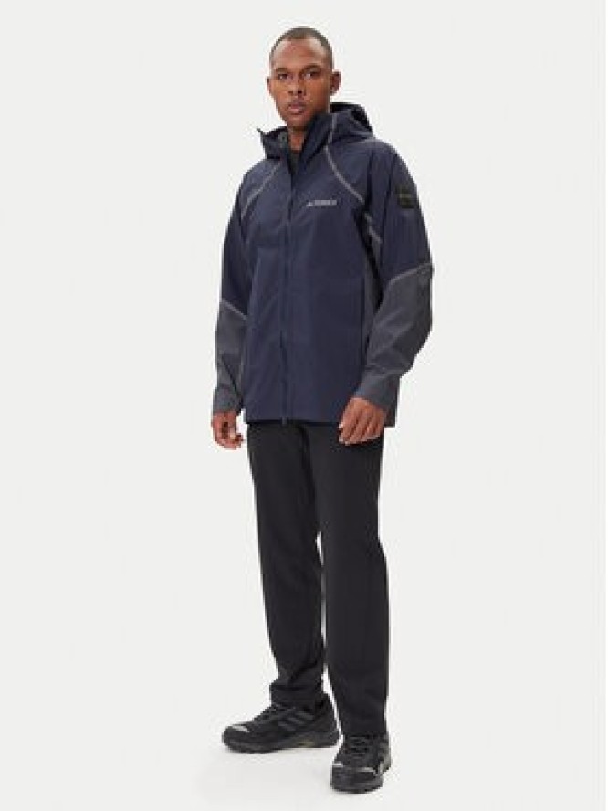 adidas Kurtka przeciwdeszczowa Nat Geo Climaproof KC2343 Granatowy Loose Fit