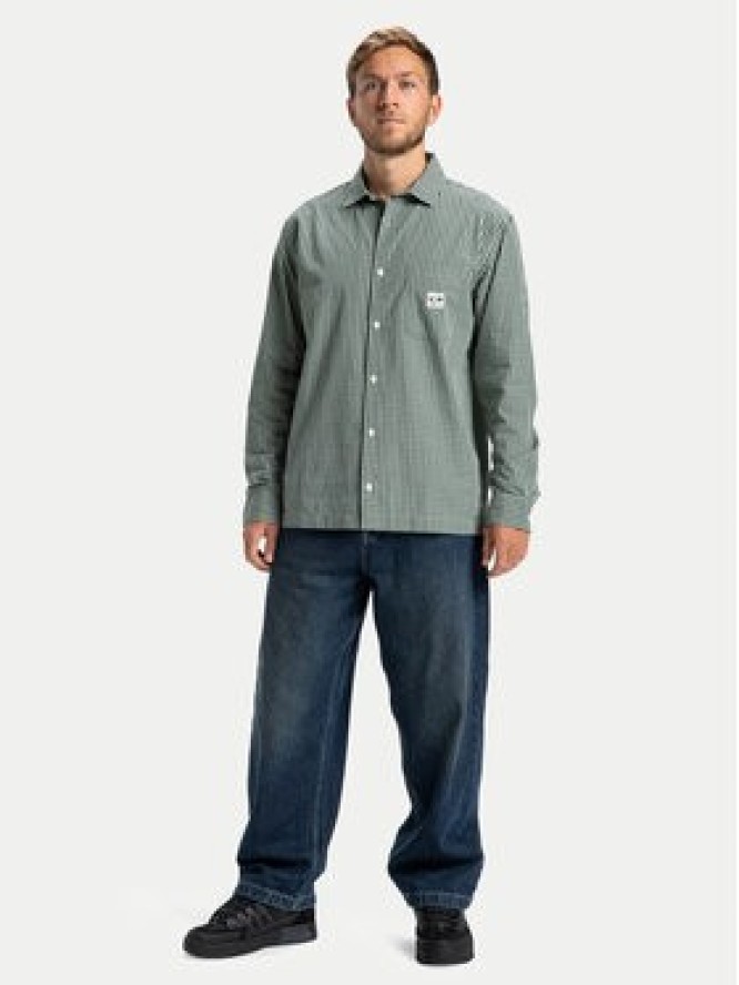 DC Shoes Koszula Game OnEDYWT03263 Zielony Regular Fit