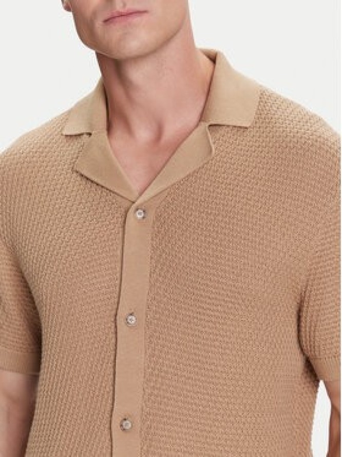 BOSS Kardigan C-Iconico 50543163 Beżowy Regular Fit