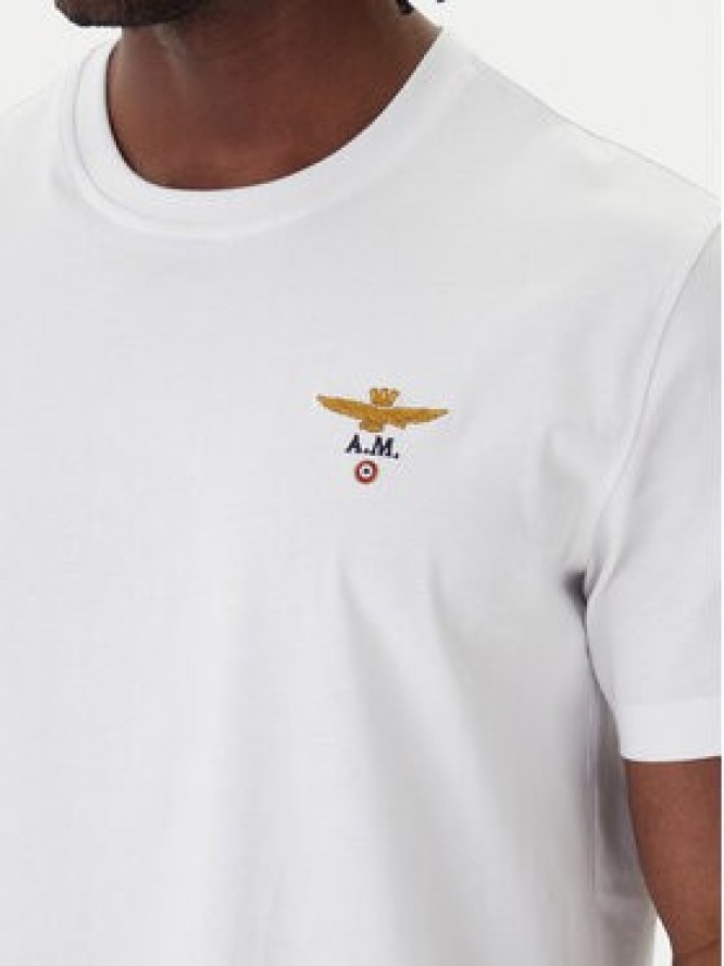 Aeronautica Militare T-Shirt 261TS1580UJ00372 Biały Regular Fit