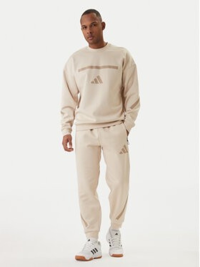 adidas Spodnie dresowe Z.N.E. KE4684 Beżowy Regular Fit