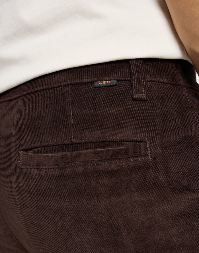 LEE MĘSKIE SPODNIE MATERIAŁOWE REGULAR CHINO ESPRESSO 112355776 L71F007765