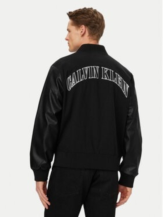 Calvin Klein Jeans Kurtka bomber LV04RF407G Czarny Regular Fit