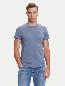 Tommy Jeans T-Shirt DM0DM04411 Niebieski Slim Fit